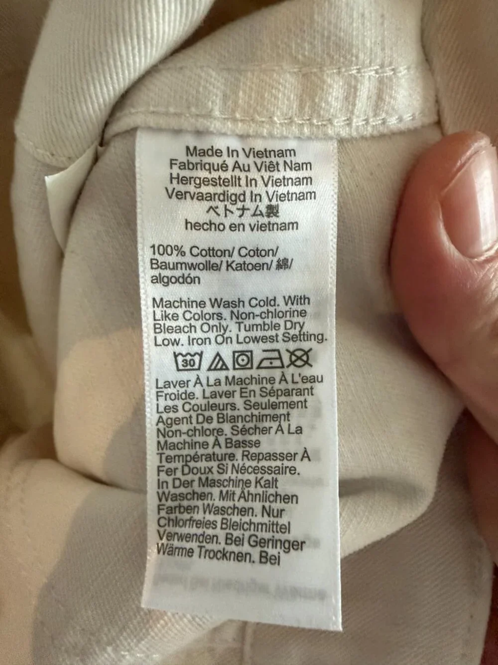 Madewell cream utility trousers - 28x32